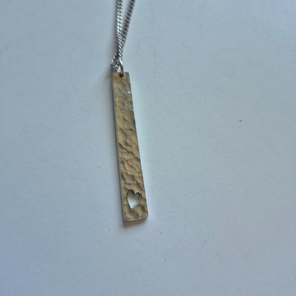 🍁Amos Pewter Heart Beat Necklace - Picture 7 of 9